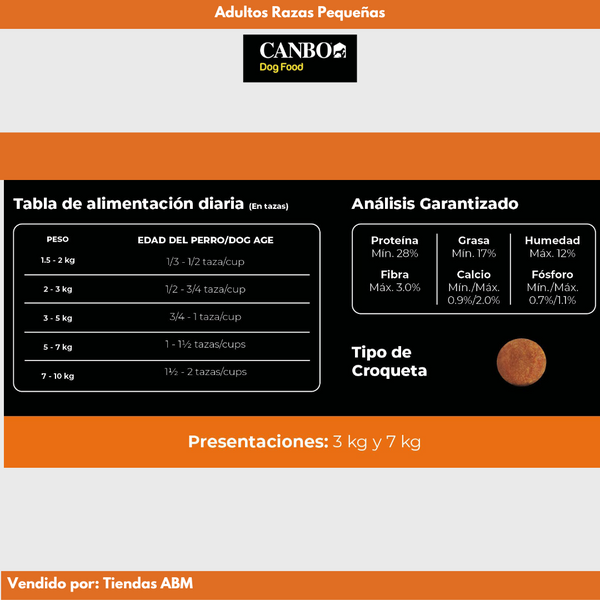 Canbo Adultos Razas Pequeñas 7Kg