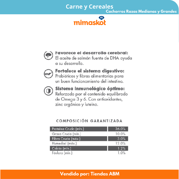 Mimaskot Cachorro x 25Kg Razas Medianas y Grandes