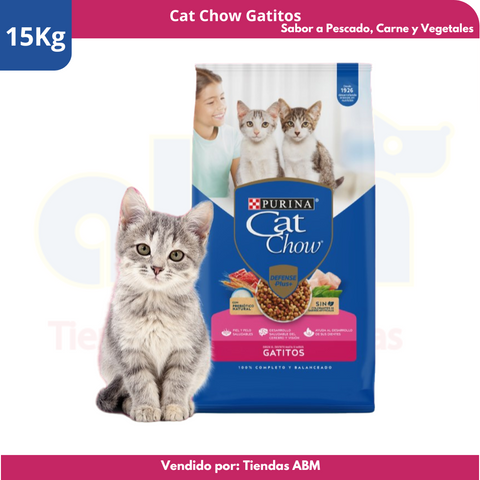 Cat Chow Gatitos Pescado, Carne y Vegetales