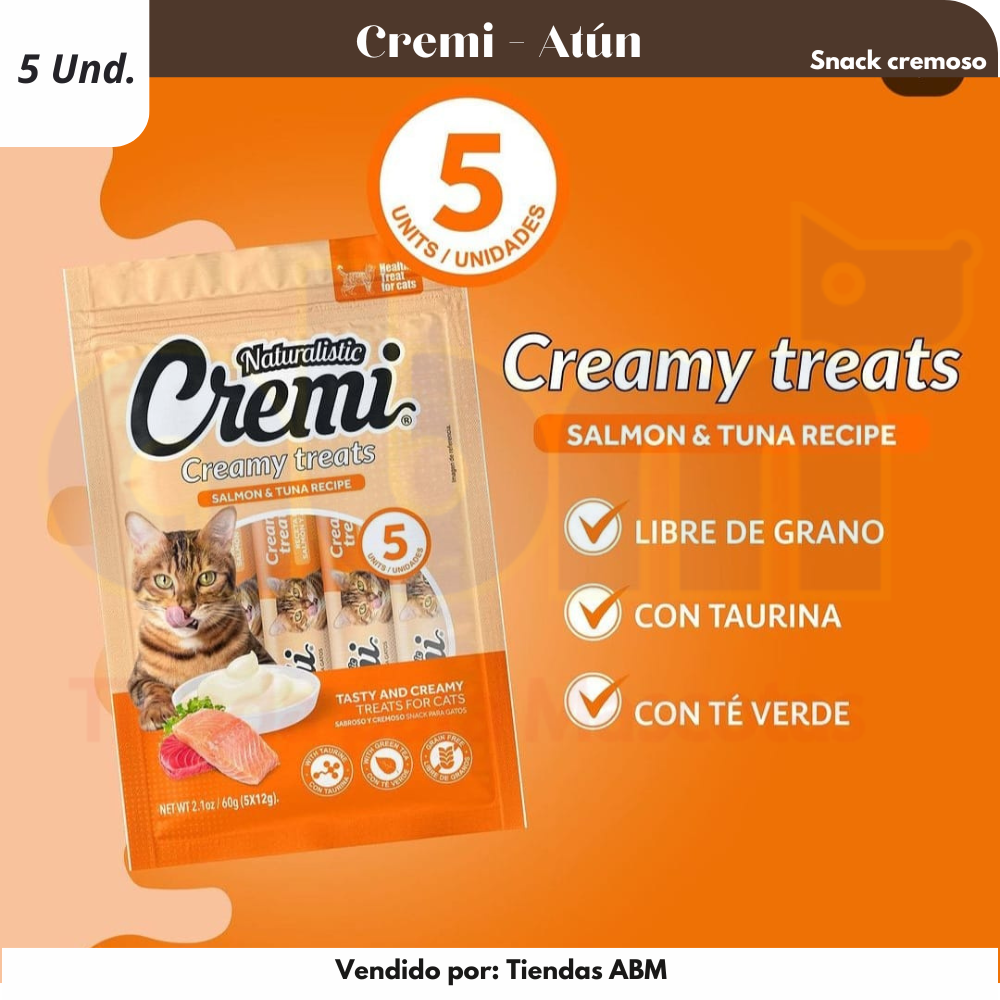 Cremi Sabor Salmón y Atún 60Gr NATURALISTIC