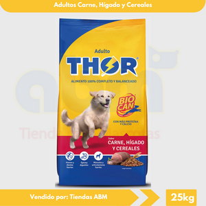 Thor Adulto x25Kg Carne Higado y Cereales