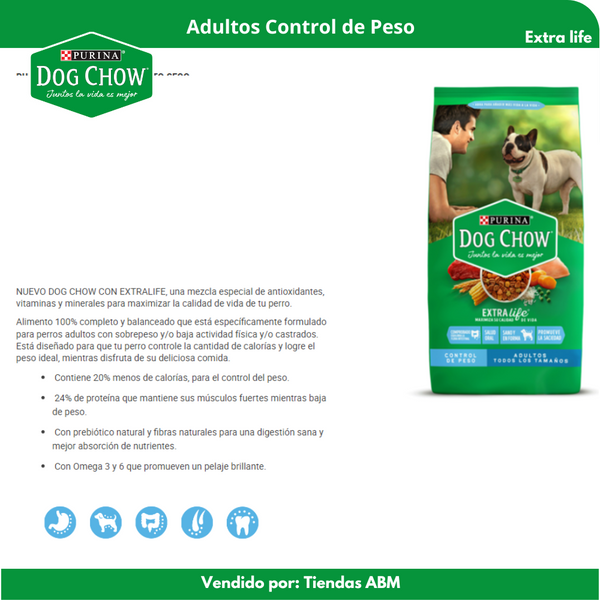 Dog Chow Control de Peso Light 8Kg