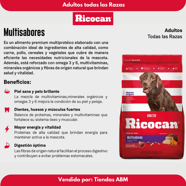 Ricocan Adulto Multisabores