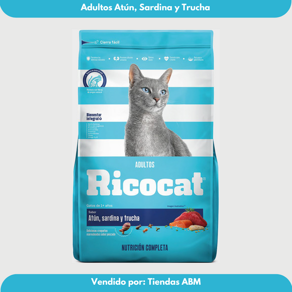 Ricocat Adulto Atún, Sardina y Trucha