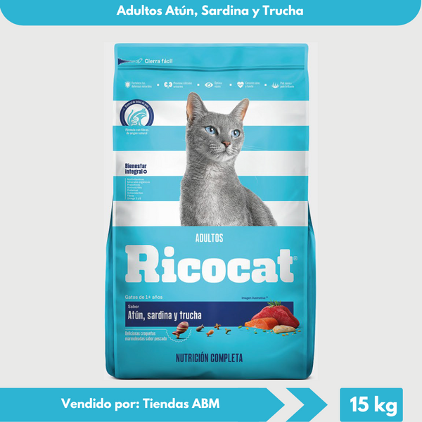 Ricocat Adulto Atún, Sardina y Trucha