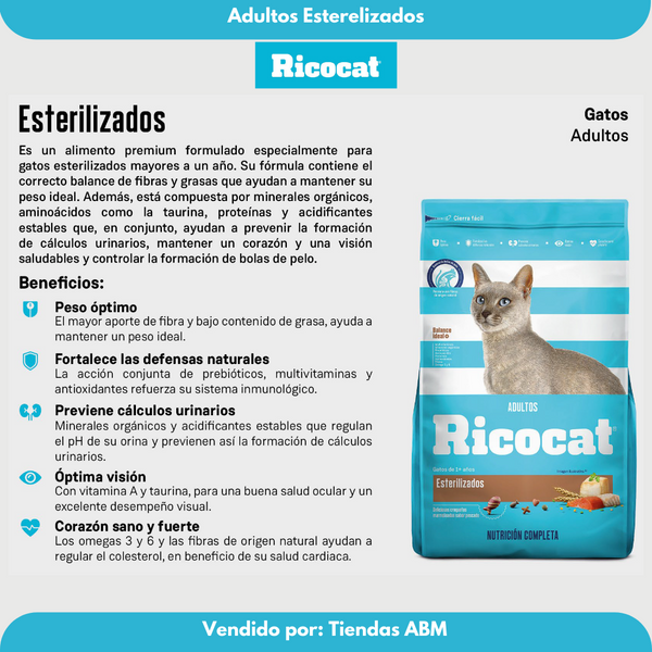 Ricocat Adulto Esterelizado