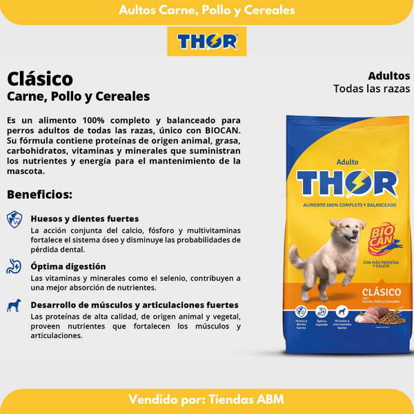 Thor Adulto 25Kg Carne Pollo y Cereales