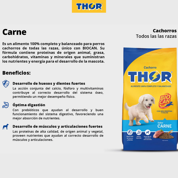 Thor Cachorro x25Kg Sabor a Carne