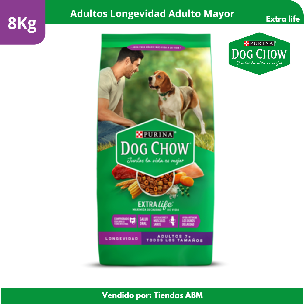 Dog Chow Longevidad 8 Kg Edad Avanzada