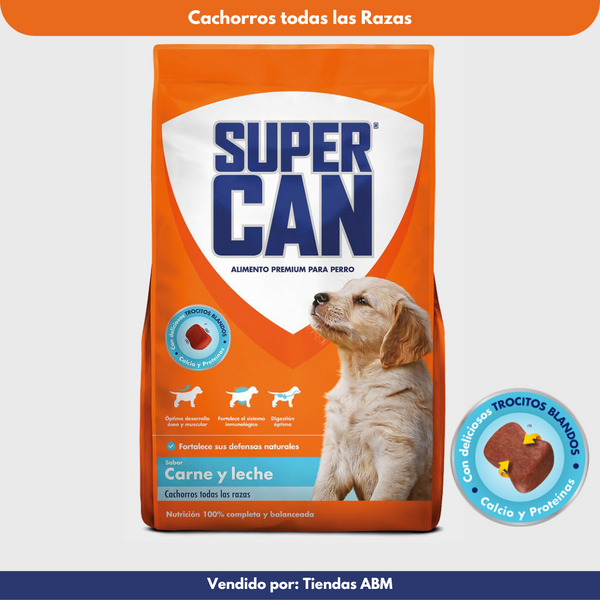 Supercan Cachorro Carne y Lehe